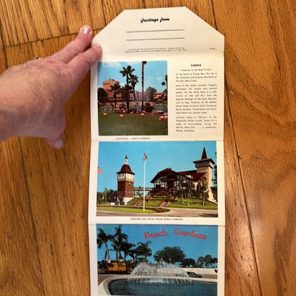 TAMPA FLORIDA SOUVENIR POSTCARD FOLDER COLOR VIEWS 1970s VINTAGE TRAVEL - Picture 7 of 12